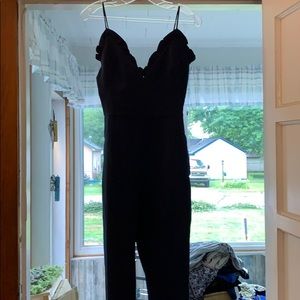 Sweetheart neck dressy pant romper